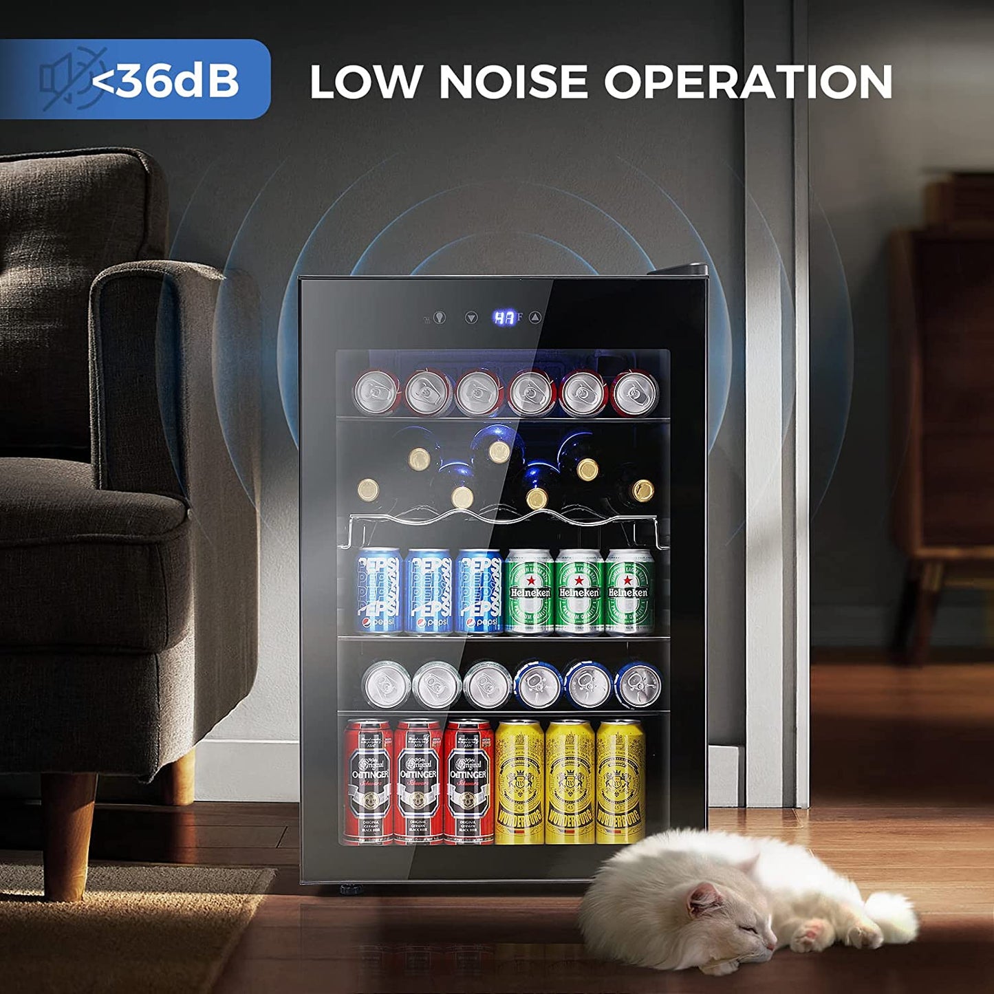 Refrigerador y enfriador de bebidas mate W58128H