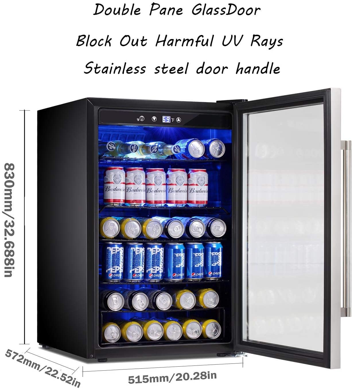 Refrigerador y enfriador de bebidas mate W58128H