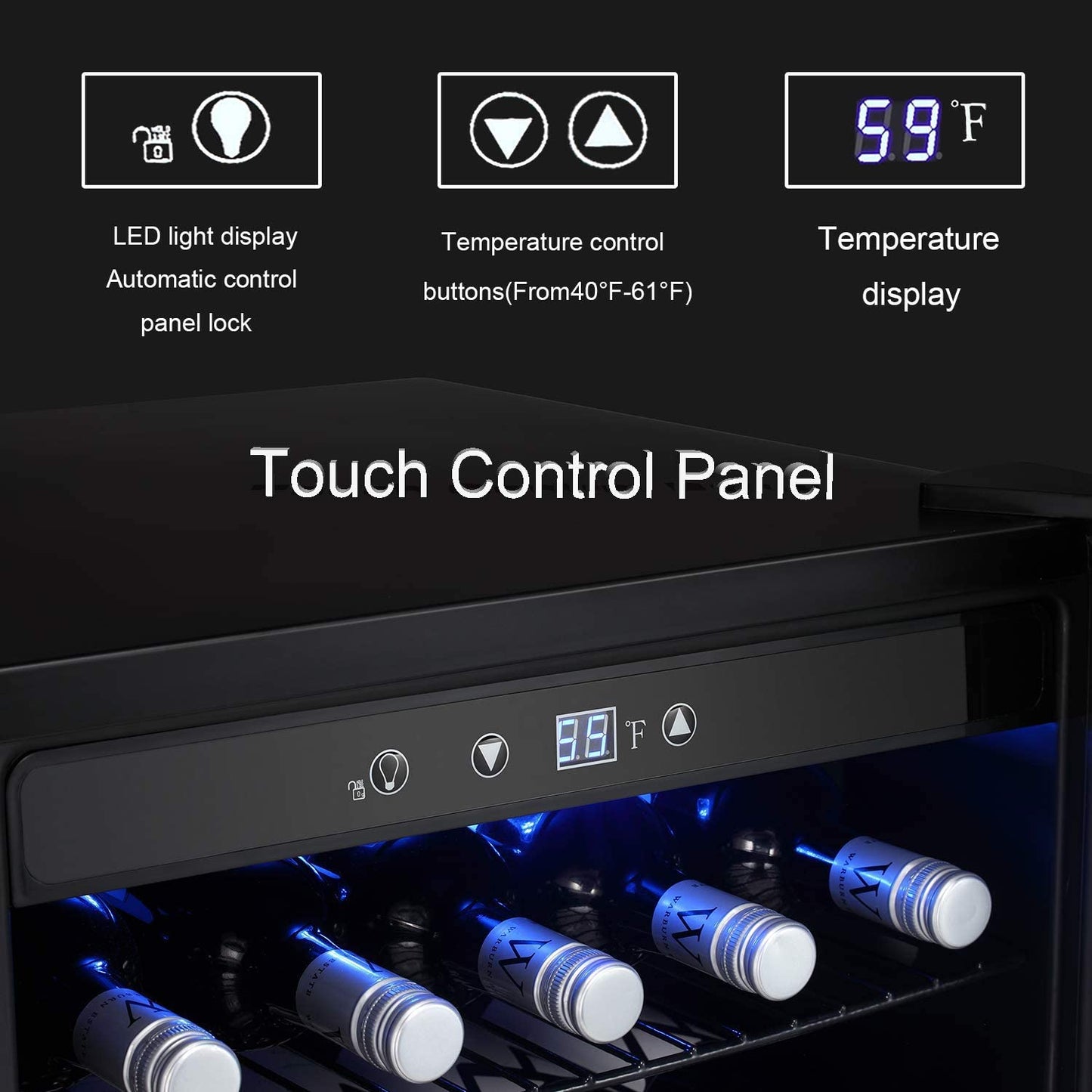 Refrigerador y enfriador de bebidas mate W58128H