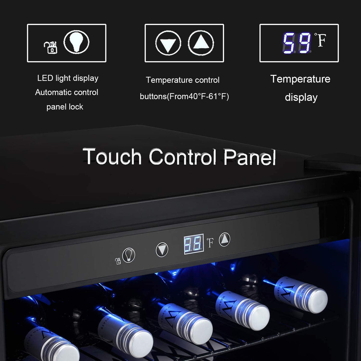 Refrigerador y enfriador de bebidas mate W58128H