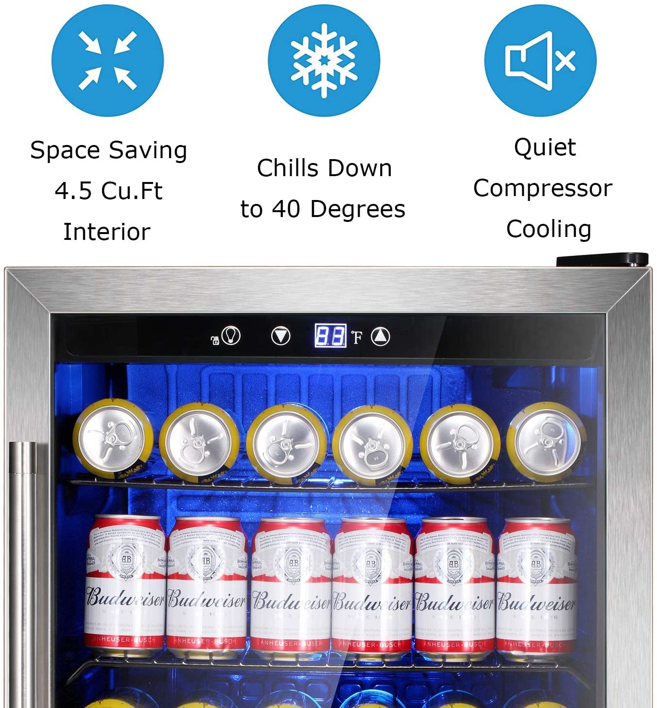 Refrigerador y enfriador de bebidas mate W58128H