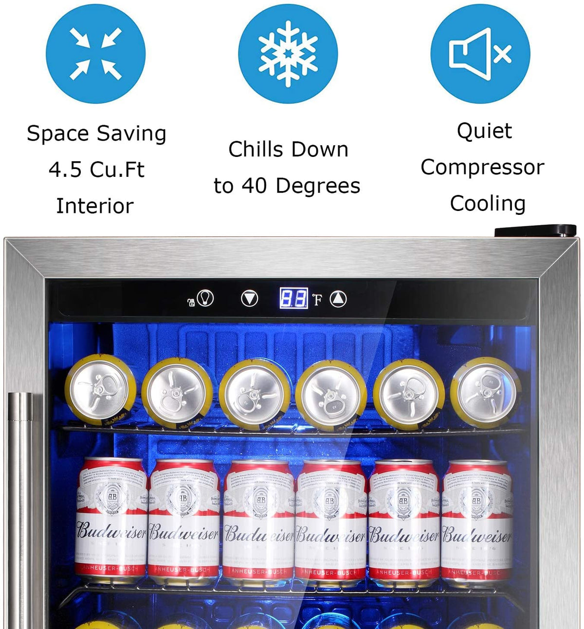 Refrigerador y enfriador de bebidas mate W58128H