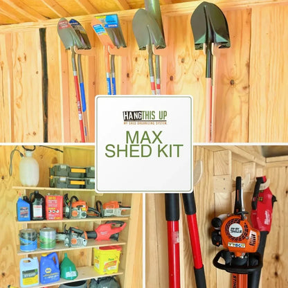 Max Shed Organization Kit – Yard Tool Rack & Garden Storage Solution