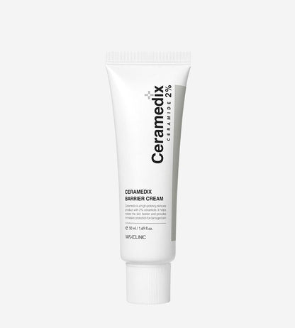 MAXCLINIC Ceramedix Barrier Cream 50ml face cream in white tube with black vertical Ceramedix logo on Tampa Home & Garden Store