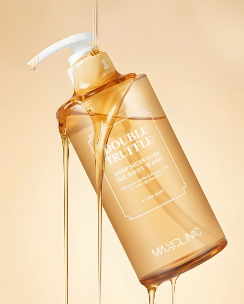 Body wash MAXCLINIC Double Truffle Moisture Oil Body Wash amber bottle with white pump 300g on Tampa Home & Garden Store