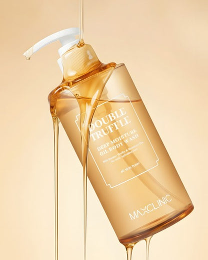Body wash MAXCLINIC Double Truffle Moisture Oil Body Wash amber bottle with white pump 300g on Tampa Home & Garden Store