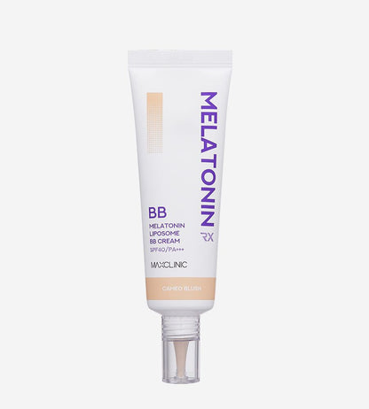 BB cream tube MAXCLINIC Melatonin Liposome BB Cream SPF40 PA+++ Cameo Blush white packaging on Tampa Home & Garden Store