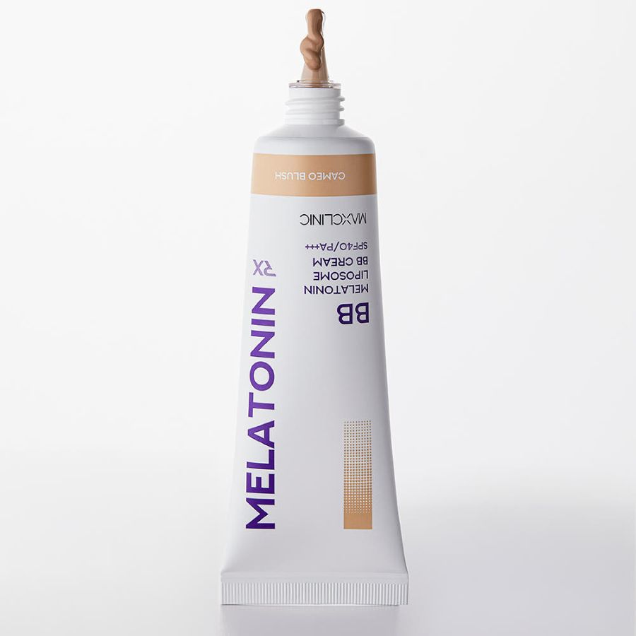 MAXCLINIC Melatonin Shot BB Cream tube with purple MELATONIN branding SPF40 PA+++ 50ml on Tampa Home & Garden Store