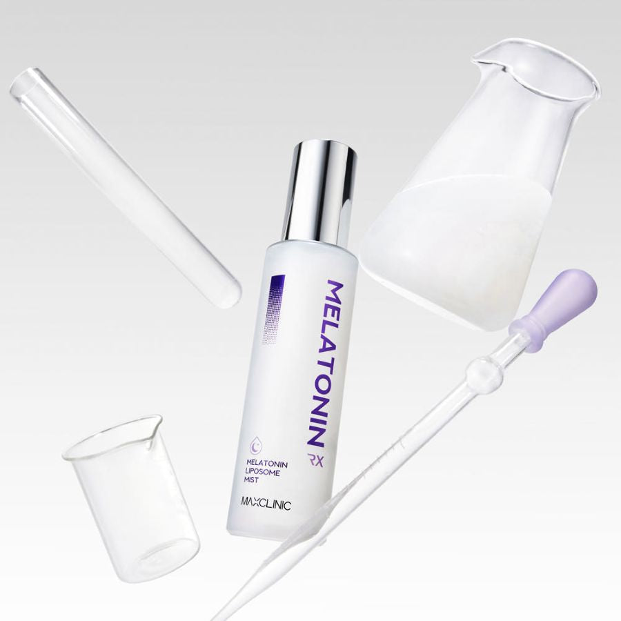 MAXCLINIC Melatonin Shot Mist RX 100ml bottle, white with purple label toner on Tampa Home & Garden Store