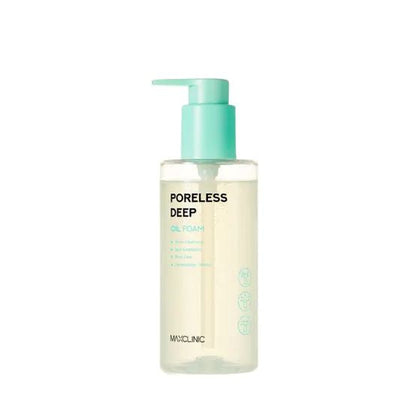 MAXCLINIC Poreless Deep Oil Foam cleansing oil bottle with turquoise pump, 200ml Seoulia on Tampa Home & Garden Store