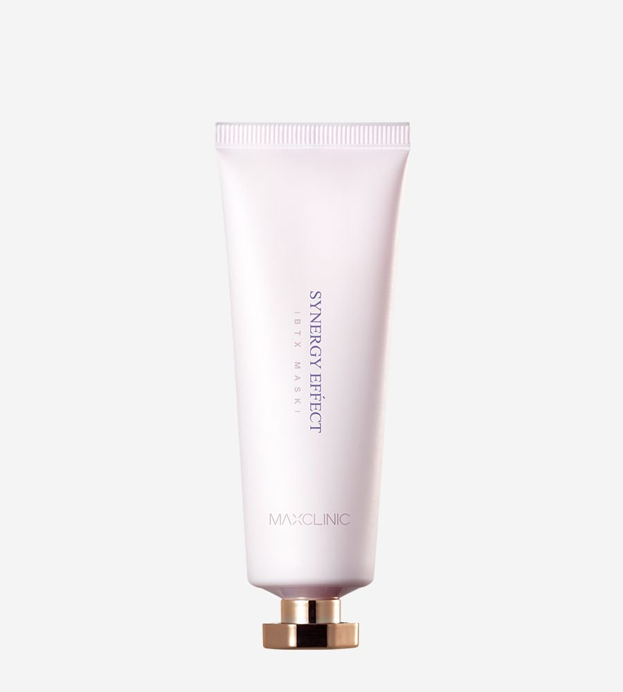 MAXCLINIC Synergy Effect BTX Mask pink tube with gold cap on Tampa Home & Garden Store