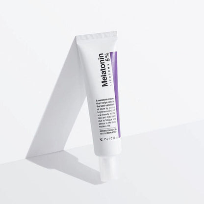 Cream MAXCLINIC Time Return Melatonin Cream tube with purple stripe on white background 25g on Tampa Home & Garden Store
