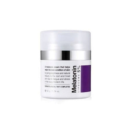 Cream MAXCLINIC Melatonin Cream 50g in white jar with silver band, purple label Seoulia on Tampa Home & Garden Store
