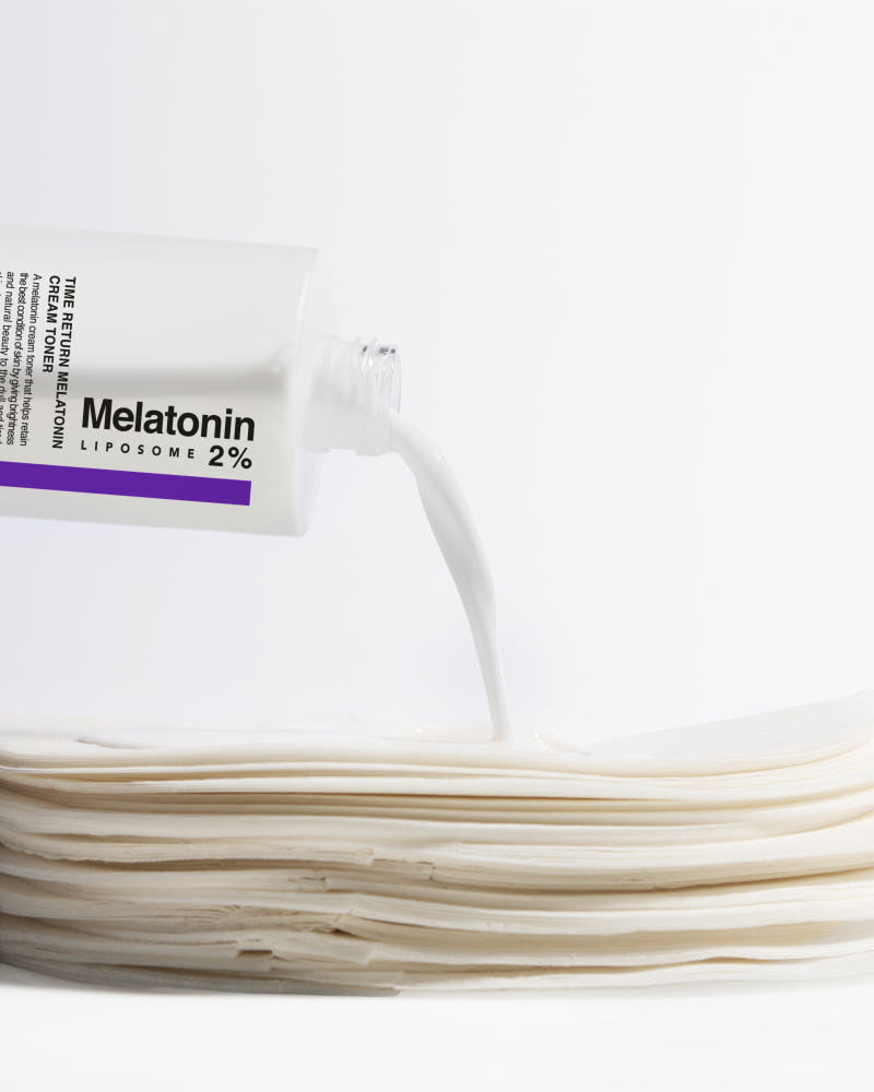 Melatonin cream toner mask 27ml x5, tube pours cream over sheets Liposome 2% purple Tampa Store on Tampa Home & Garden Store