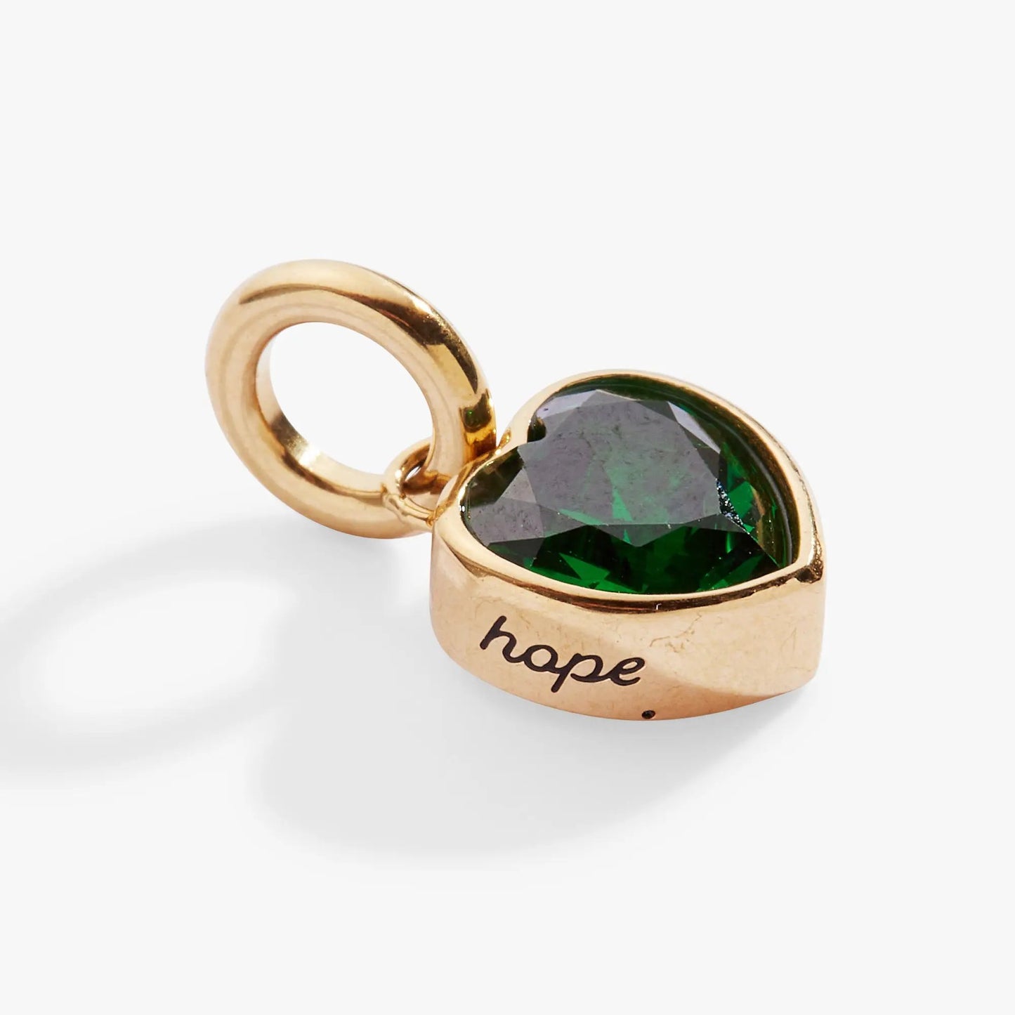 May Hope Birthstone Charm with Emerald Stone