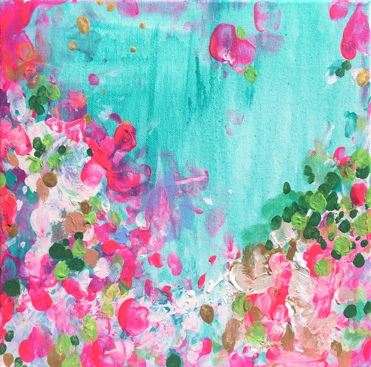 Lámina artística May Garden – Arte floral de pared en papel de archivo