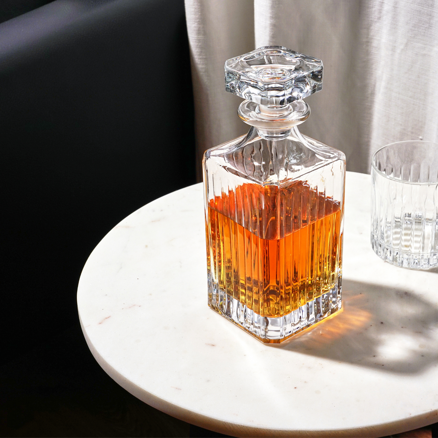 Viski Milo and Classic Crystal Liquor Decanter