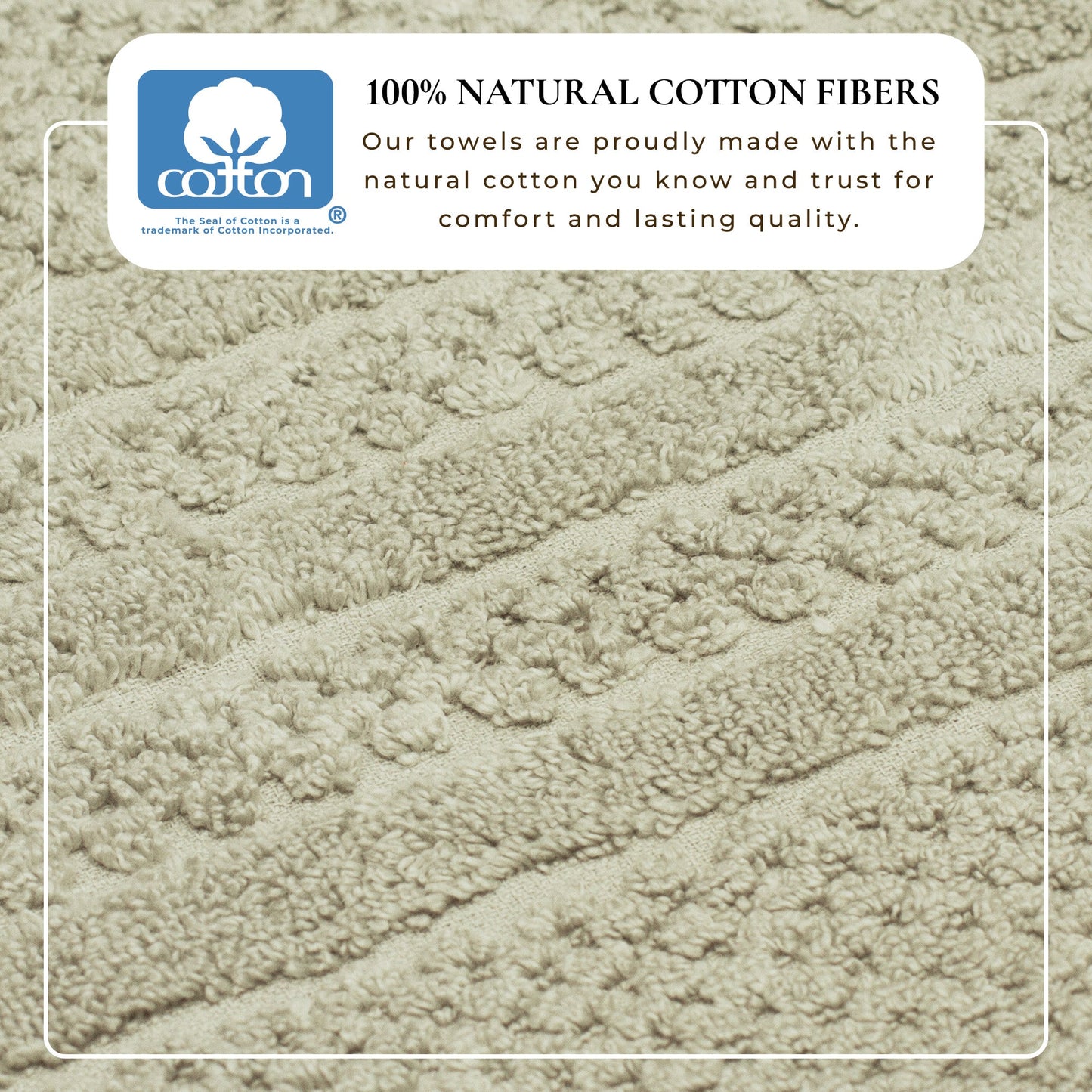 Premium Cotton Checkered Jacquard Towel for Bath