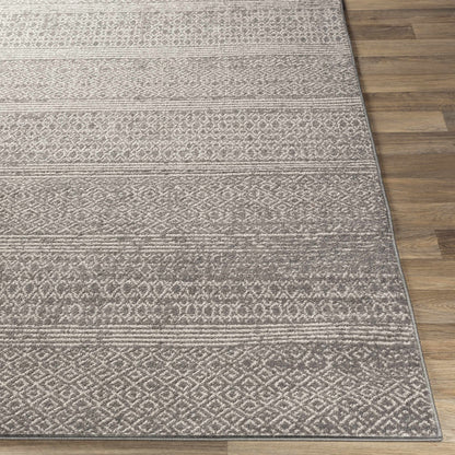 Mckinney Area Rug gray beige textured geometric pattern Boutique Rugs on Tampa Home & Garden Store