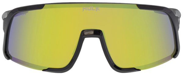 Hulk® HK4 Series Black Frame Safety Glasses Polarized Gold Mirror Lens MAX3® Scratch Resistant Coated