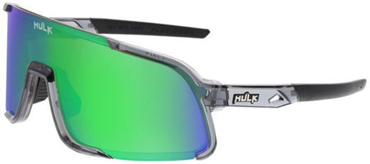 Hulk® HK4 Series Crystal Gray Frame Safety Glasses Polarized Green Mirror Lens MAX3® Scratch Resistant Coating - Tampa Home & Garden Store