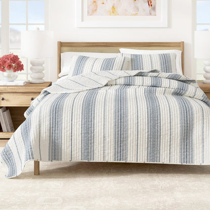 The Classic Reversible Stripe Farmhouse Quilt