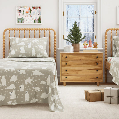 Classic Turkish Cotton Flannel Sheet and Pillow