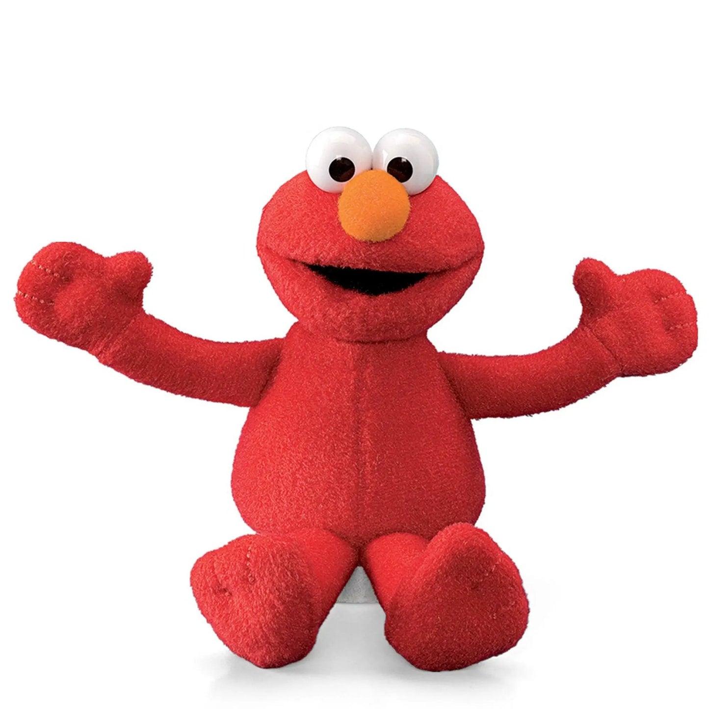 Sesame Street Elmo plush beanbag toy with red fuzzy fabric and orange nose on Tampa Home & Garden Store
