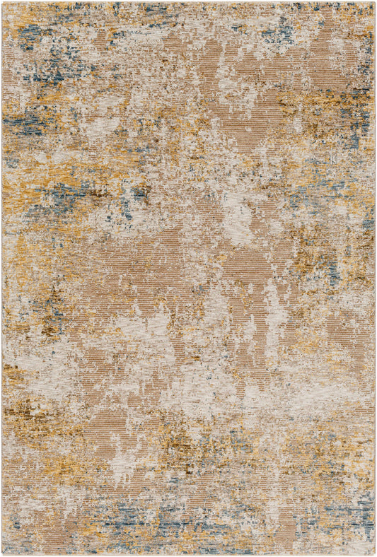 Alfombra de Lujo Meads Abstract Mustard