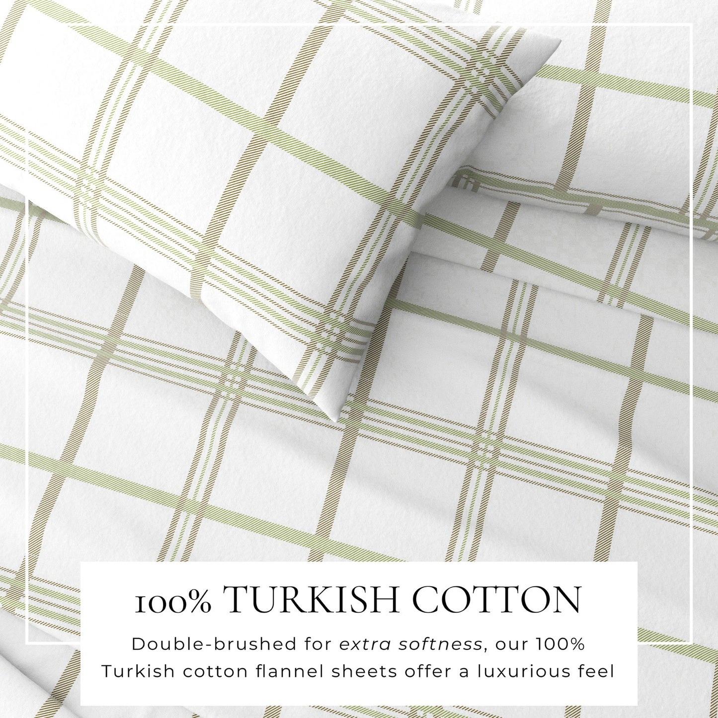 Luxurious and Soft Turkish Cotton Flannel Sheet