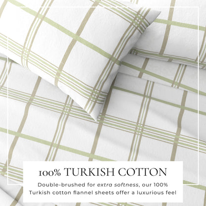 Luxurious and Soft Turkish Cotton Flannel Sheet