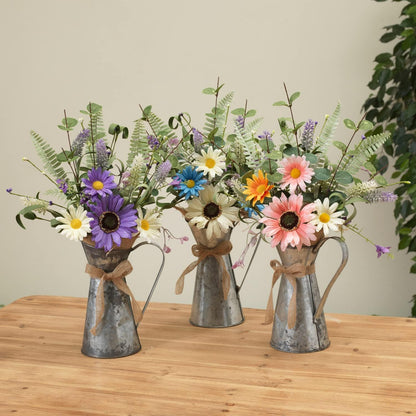 Arrosoir en métal avec fleur de marguerite - 45,7 cm (18 pouces) -