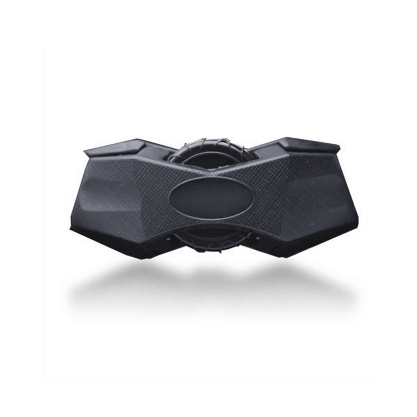 Beetle bicycle helmet by Melon Helmets, USA; matte black with angular panel design on Tampa Home & Garden Store