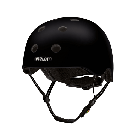 Closed Eyes bicycle helmet by Melon Helmets, USA in black glossy finish on Tampa Home & Garden Store