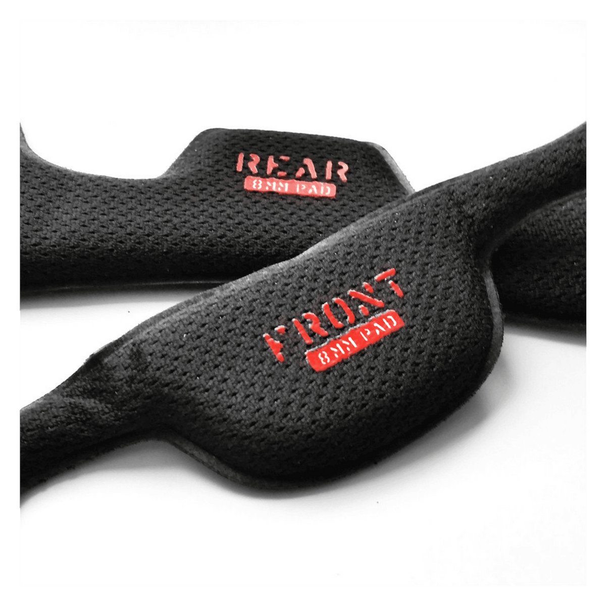 Double Green bicycle helmet strap by Melon Helmets USA, black mesh with red logo on Tampa Home & Garden Store