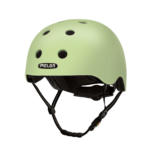 London bicycle helmet lime green by Melon Helmets with vents and adjustable strap on Tampa Home & Garden Store