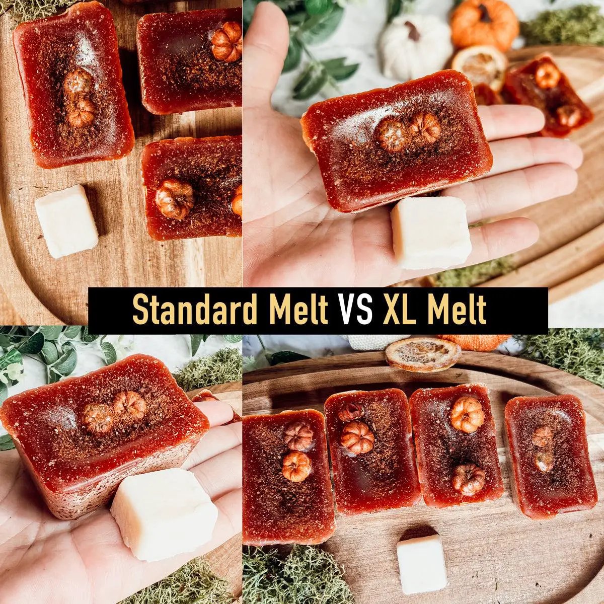 Gia Roma Autumn Pumpkin Pecan Waffles scented wax melts, red brick tarts with pecans on Tampa Home & Garden Store