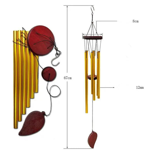 Memorial Outdoor Wind Chimes with Deep Tone