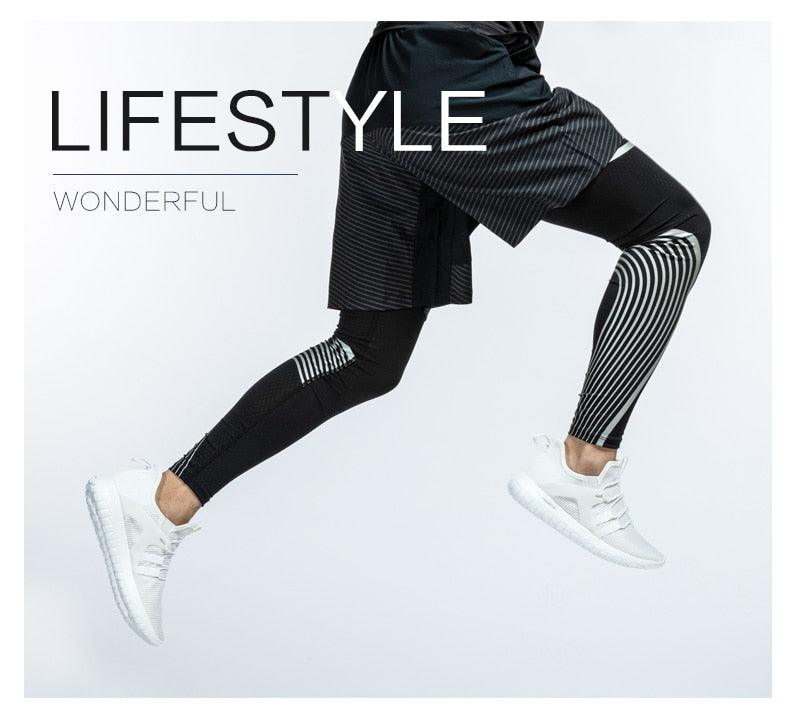 Running shoes white lightweight breathable mesh athletic sneakers for workout on Tampa Home & Garden Store