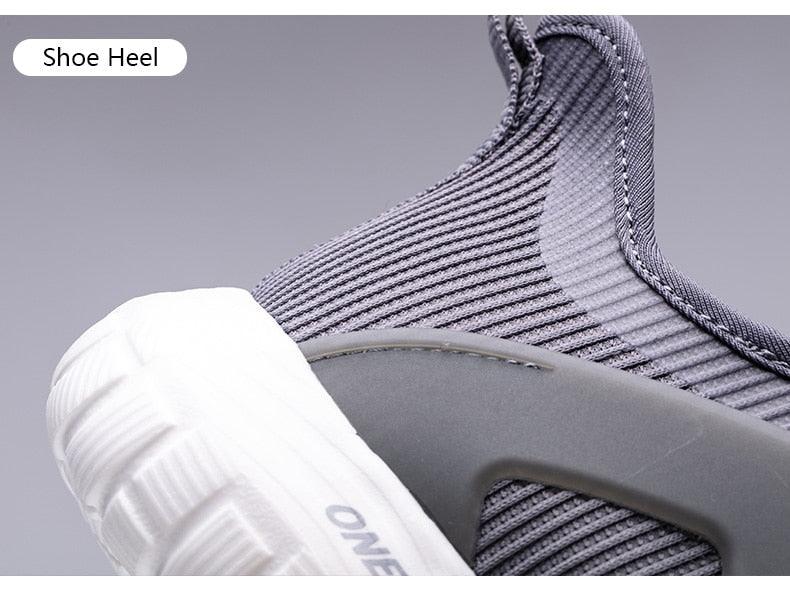 Stevvex men blue running shoes with breathable knit mesh upper and white sole on Tampa Home & Garden Store