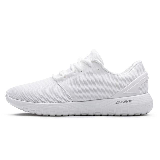 Men's Stevvex white mesh running shoes ST85SH4510EEF lightweight athletic sneakers on Tampa Home & Garden Store
