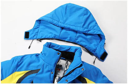 Men's Blue Winter Outdoor Jacket Waterproof
