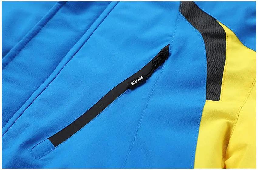 Men's Blue Winter Outdoor Jacket Waterproof
