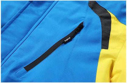 Men's Blue Winter Outdoor Jacket Waterproof