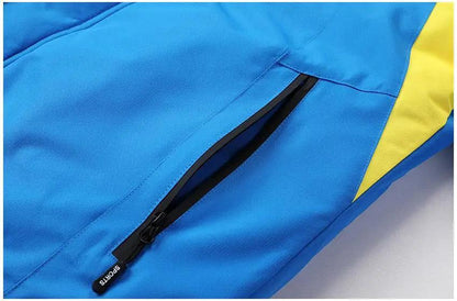 Men's Blue Winter Outdoor Jacket Waterproof