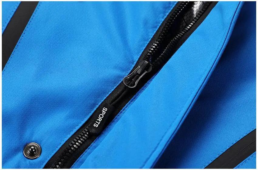 Men's Blue Winter Outdoor Jacket Waterproof