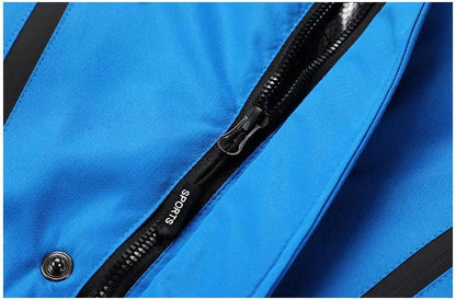 Men's Blue Winter Outdoor Jacket Waterproof