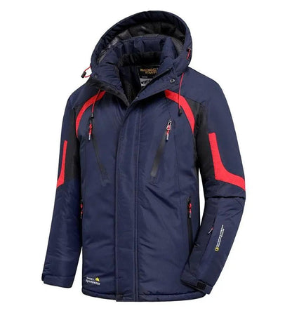 Men's Blue Winter Outdoor Jacket Waterproof