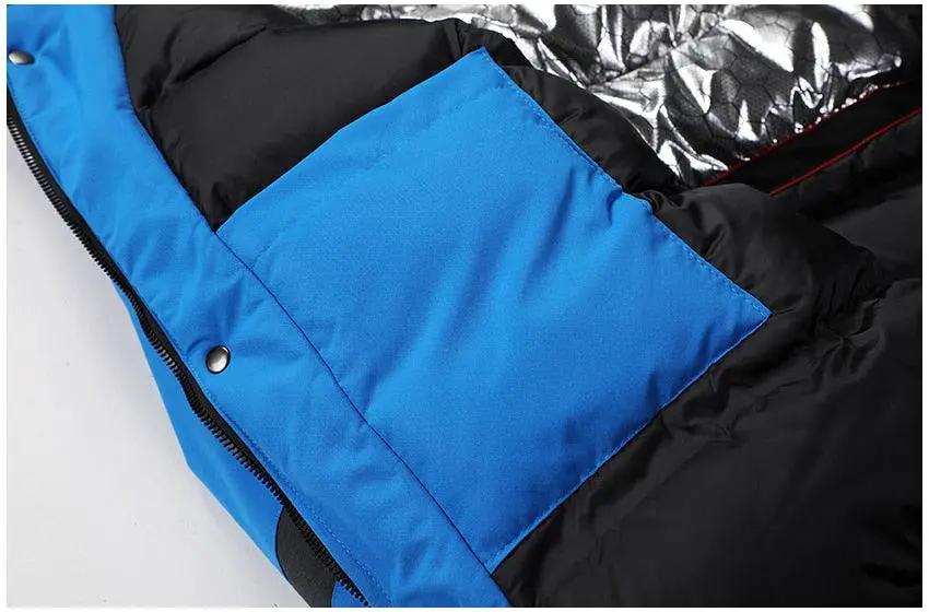 Men's Blue Winter Outdoor Jacket Waterproof