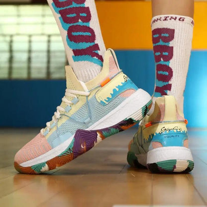 Men's Breathable Basketball Shoes High Top